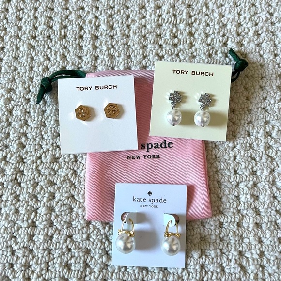 All 3 for $59🔥Tory Burch Kate spade earrings bundle set - Picture 3 of 3